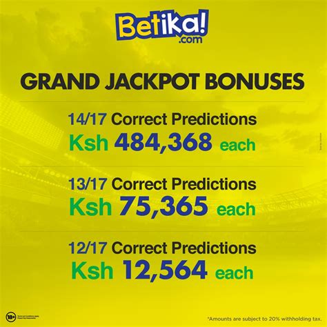 betika bonuses starts from|How to get a jackpot bonus on Betika .